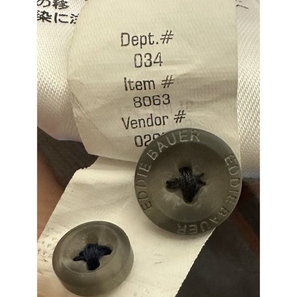 Eddie Bauer Men XXL‎ 2XL Grey White Long Sleeve Plaid Button Down Flannel Shirt - Picture 6 of 6